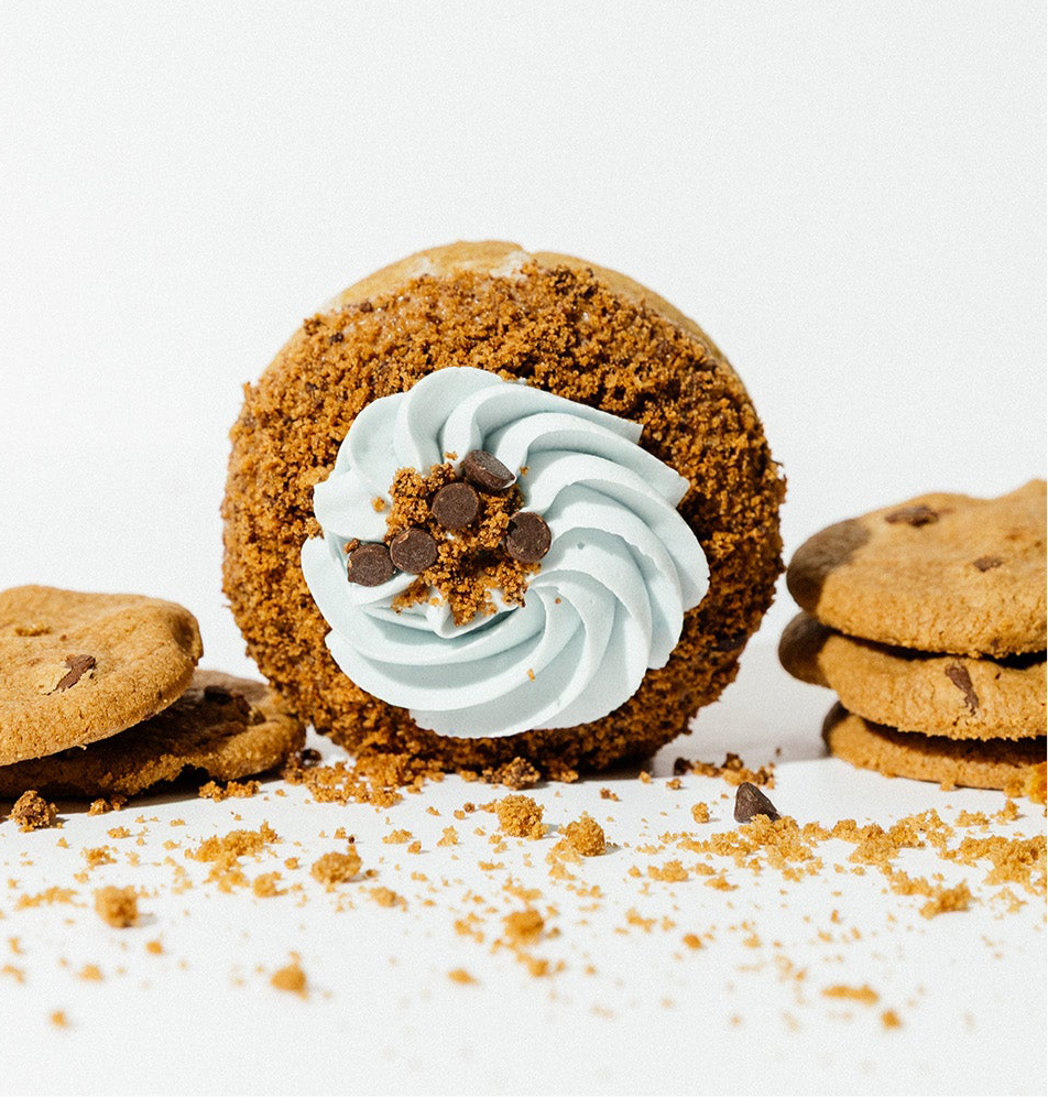 1 Cookie monster protein donut