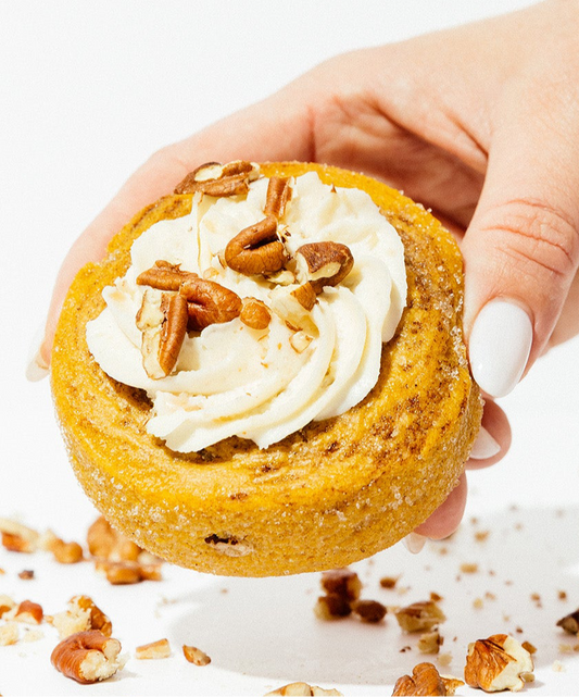 1 Pumpkin pecan cinnamon roll protein donut