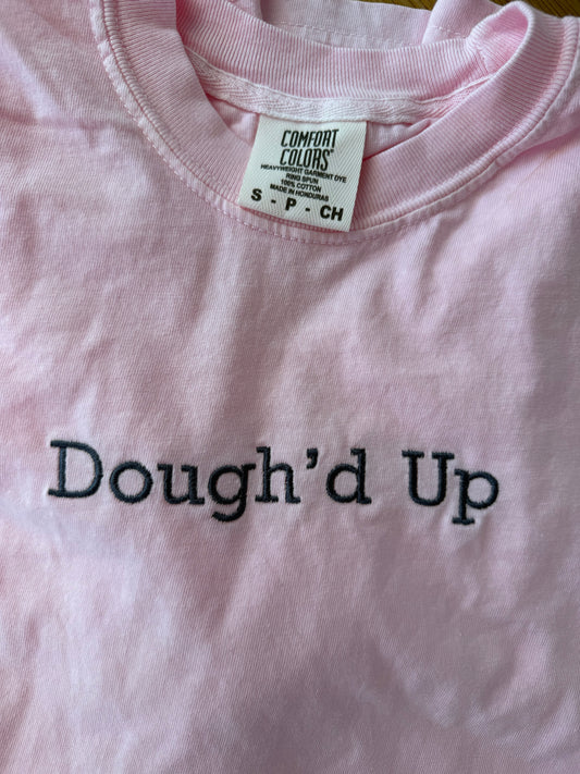 Light pink Dough’d Up Embroidered Tshirt (limited edition preorder)
