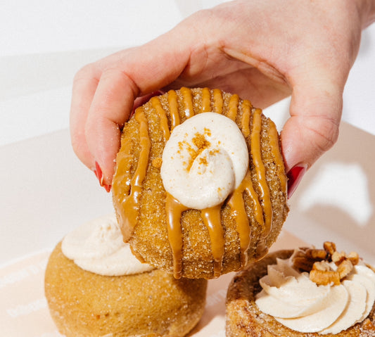 Pumpkin biscoff protein donut