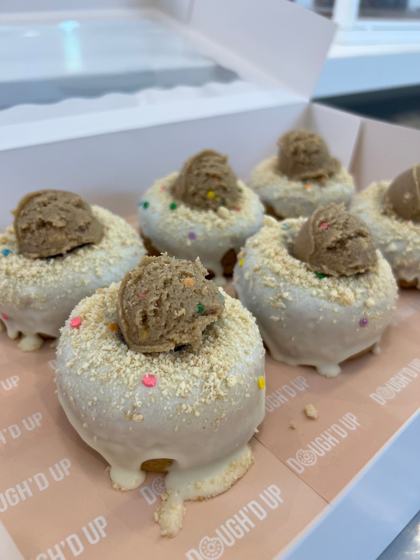 1 Cake pop cookie dough protein donut